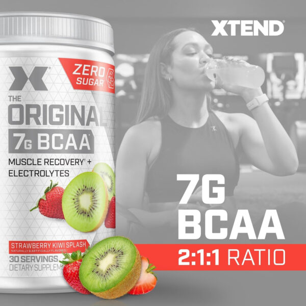 Xtend XTEND Original BCAA Powder 7g BCAA and 2.5g L-Glutamine, Sugar Free Post Workout Muscle Recovery Drink with Amino Acids for Men & Women, 30 Servings