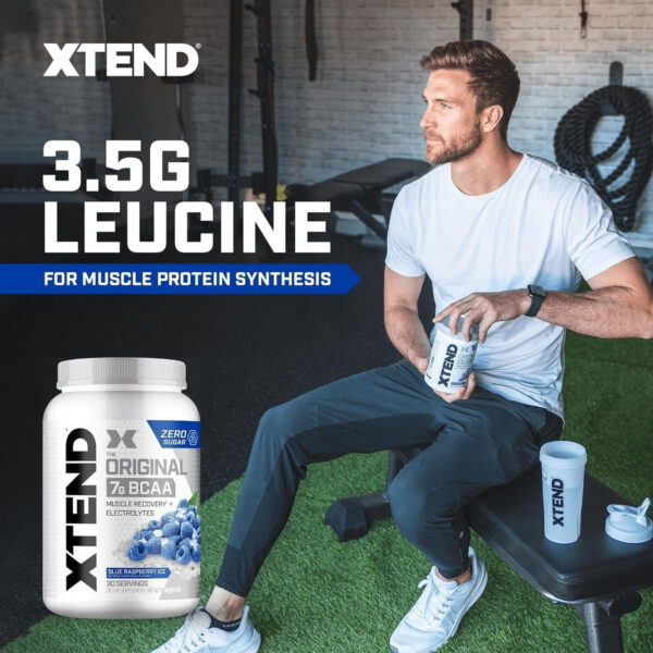 Xtend XTEND Original BCAA Powder 7g BCAA and 2.5g L-Glutamine, Sugar Free Post Workout Muscle Recovery Drink with Amino Acids for Men & Women, 30 Servings