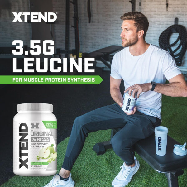 Xtend XTEND Original BCAA Powder 7g BCAA and 2.5g L-Glutamine, Sugar Free Post Workout Muscle Recovery Drink with Amino Acids for Men & Women, 30 Servings