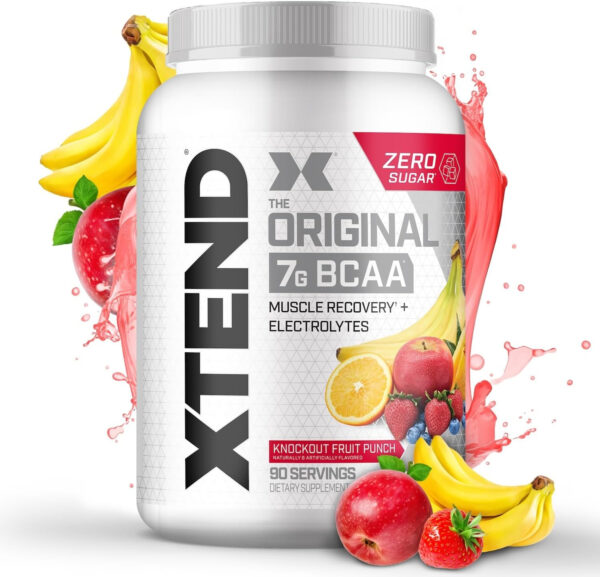 Xtend XTEND Original BCAA Powder 7g BCAA and 2.5g L-Glutamine, Sugar Free Post Workout Muscle Recovery Drink with Amino Acids for Men & Women, 30 Servings