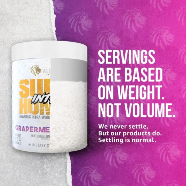 ALPHA LION Superhuman Intra Workout Powder for Men & Women, Amino Acids Drink, Muscle Recovery Supplement, BCAA Powder, Electrolytes & Hydration Mix (42 Servings, Watermelon Grape Candy Flavor)