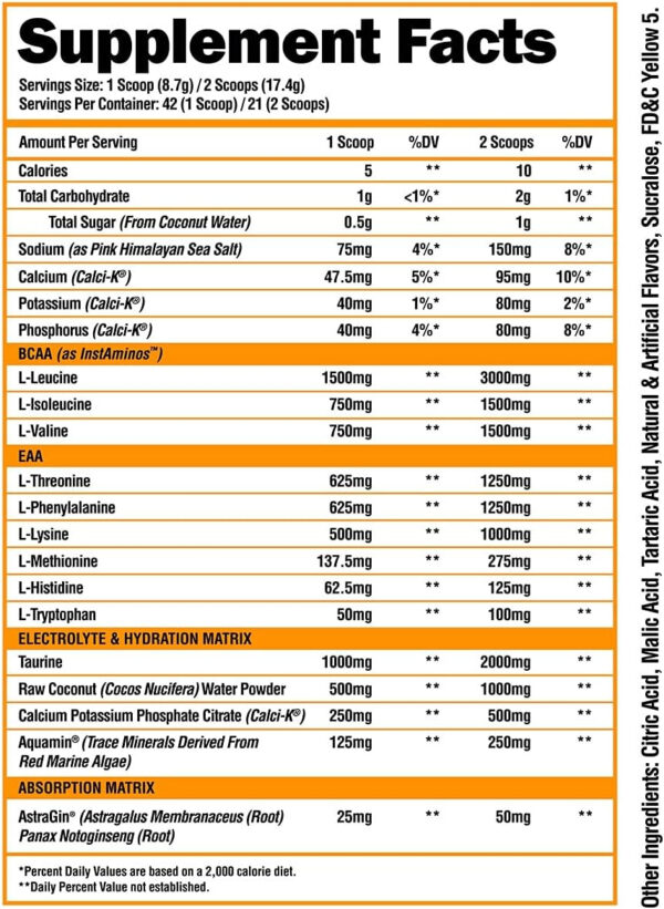 ALPHA LION Superhuman Intra Workout Powder for Men & Women, Amino Acids Drink, Muscle Recovery Supplement, BCAA Powder, Electrolytes & Hydration Mix (42 Servings, Watermelon Grape Candy Flavor)