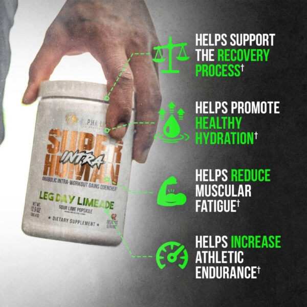 ALPHA LION Superhuman Intra Workout Powder for Men & Women, Amino Acids Drink, Muscle Recovery Supplement, BCAA Powder, Electrolytes & Hydration Mix (42 Servings, Watermelon Grape Candy Flavor)