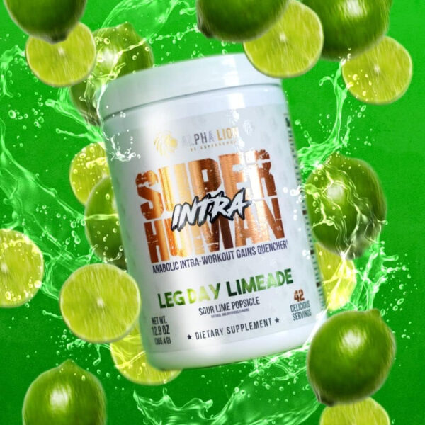 ALPHA LION Superhuman Intra Workout Powder for Men & Women, Amino Acids Drink, Muscle Recovery Supplement, BCAA Powder, Electrolytes & Hydration Mix (42 Servings, Watermelon Grape Candy Flavor)