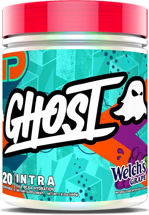 GHOST Intra Workout Powder, Orange Squeeze - BCAAs, & EAAs, Nootropics & Hydration - Essential & Branch Chain Amino Acids Supports Muscle Recovery & Focus - Pre, Intra & Post Workout Powders