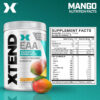 Scivation XTEND EAA + BCAA Powder | Muscle Recovery & Lean Muscle Growth | 9 Essential Amino Acids for Intra Workout or Post Workout Recovery | 10g EAAs Per 2 Servings | Mango 40 Servings