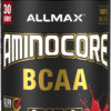 ALLMAX Nutrition AMINOCORE BCAA Powder, 8.18 Grams of Amino Acids, Intra and Post Workout Recovery Drink, Gluten Free, Pineapple Mango, 315 g