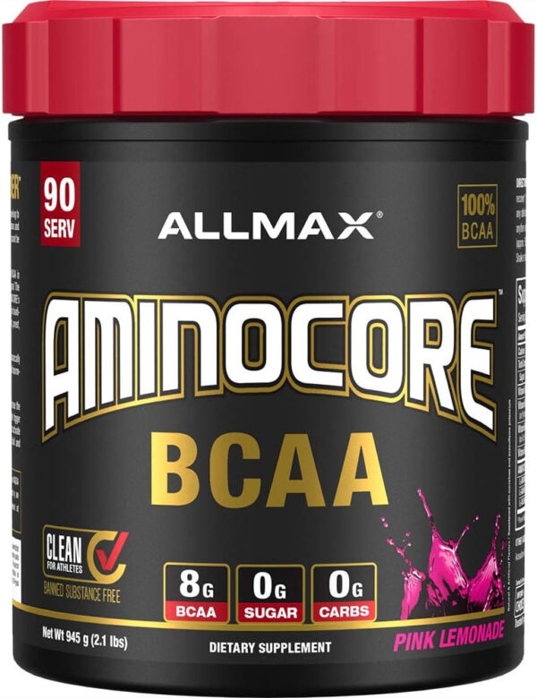 ALLMAX Nutrition AMINOCORE BCAA Powder, 8.18 Grams of Amino Acids, Intra and Post Workout Recovery Drink, Gluten Free, Pineapple Mango, 315 g