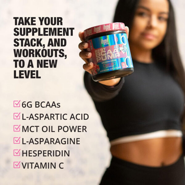 6895b45f91597337e6bdbcc81543a0f68d091504c009c5f302940.jpg BPI Sports Best BCAA Pump - BCAA Powder Intra Workout Sports Drink with Branched Chain Amino Acids for Hydration & Recovery, for Men & Women - Candy Land - 25 Servings