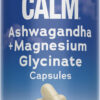 Natural Vitality Calm Ashwagandha + Magnesium Glycinate Capsules | Support for Occasional Stress & Anxiety | Gluten Free Supplement| 90 Count