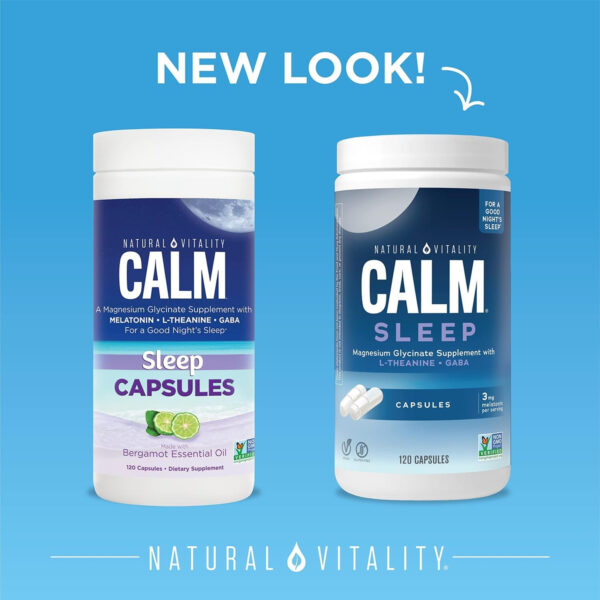 6895c6f121c928ab9027c6c5ad9358e20da8283ecee3f09f3811f.jpg Natural Vitality Calm® Mood & Stress Relief Capsules, Magnesium Glycinate Supplement, 120 Caps