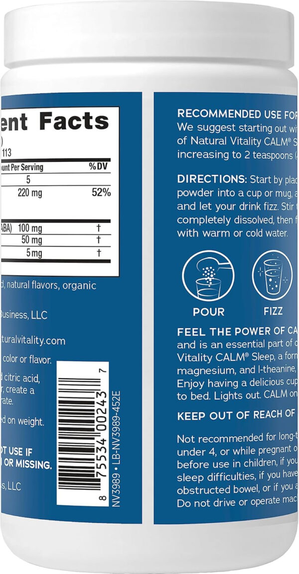 6895c72c8b506027bdcc5a7a8830da9538044df6d227b310445e8.jpg Natural Vitality Calm® Mood & Stress Relief Capsules, Magnesium Glycinate Supplement, 120 Caps