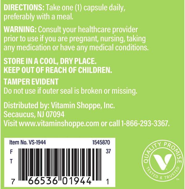 6895c73b500efdf66894b08060827049261c15896d1cf6af880a8.jpg The Vitamin Shoppe Ashwagandha Extract 470MG - Herbal Supplement That Provides Energy & Vitality, Helps with Stress Management (120 Capsules)