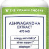 6895c73f0a8fe05a7ce3b2014457d0522c000832f49fb41d7b6ef.jpg The Vitamin Shoppe Ashwagandha Extract 470MG - Herbal Supplement That Provides Energy & Vitality, Helps with Stress Management (120 Capsules)