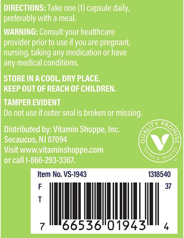 6895c7418c2944374142baf22cf5a48d59ec26d98de2207ad30c2.jpg The Vitamin Shoppe Ashwagandha Extract 470MG - Herbal Supplement That Provides Energy & Vitality, Helps with Stress Management (120 Capsules)