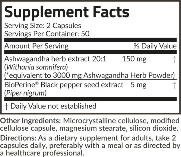 6895c7f7513ed26971a61abe8dcda60ccc317632314ce213f4f4a.jpg Futurebiotics Ashwagandha Extra Strength Stress & Mood Support with BioPerine - Non GMO Formula, 100 Vegetarian Capsules