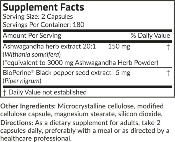 6895c813176eef712b907752929949ad8f1a3a88057b68fc28df9.jpg Futurebiotics Ashwagandha Extra Strength Stress & Mood Support with BioPerine - Non GMO Formula, 100 Vegetarian Capsules