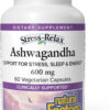Stress-Relax KSM-66 Ashwagandha 600 mg by Natural Factors, 30 vegetarian capsules (30 servings), 60 Capsules