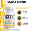 6895c9e97e41a5f2d034bc85aa65f77c48c870b78d213d189a456.jpg Clean Nutraceuticals Ashwagandha Maca Root Fenugreek Supplement with Tongkat Ali Ginseng - Assists with Stress, Mood & Thyroid - Ashwagandha Capsules Fenugreek Caps - 1 Pack