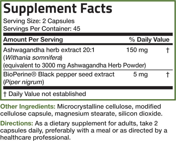 6895ca5f47133bf196ef6455c909027dc903800190ba3be219834.jpg Bronson Ashwagandha Extra Strength Stress & Mood Support with BioPerine - Non GMO Formula, 360 Vegetarian Capsules