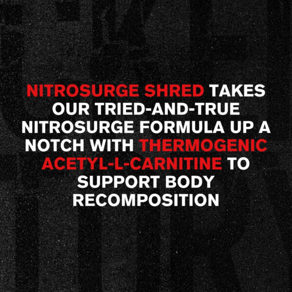 Jacked Factory NITROSURGE Shred Pre Workout Supplement - Energy Booster, Instant Strength Gains, Sharp Focus, Powerful Pumps - Nitric Oxide Booster & PreWorkout Powder - 30Sv, Fruit Punch