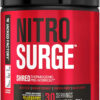 Jacked Factory NITROSURGE Shred Pre Workout Supplement - Energy Booster, Instant Strength Gains, Sharp Focus, Powerful Pumps - Nitric Oxide Booster & PreWorkout Powder - 30Sv, Fruit Punch
