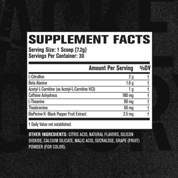Jacked Factory NITROSURGE Shred Pre Workout Supplement - Energy Booster, Instant Strength Gains, Sharp Focus, Powerful Pumps - Nitric Oxide Booster & PreWorkout Powder - 30Sv, Fruit Punch