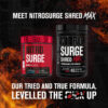 Jacked Factory NITROSURGE Shred Pre Workout Supplement - Energy Booster, Instant Strength Gains, Sharp Focus, Powerful Pumps - Nitric Oxide Booster & PreWorkout Powder - 30Sv, Fruit Punch
