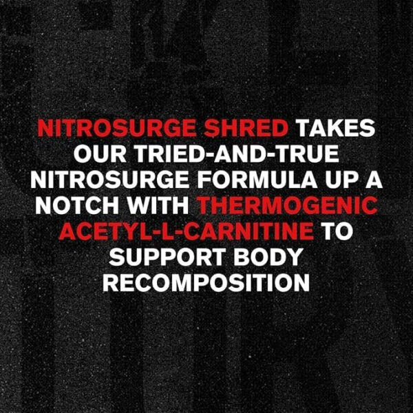 Jacked Factory NITROSURGE Shred Pre Workout Supplement - Energy Booster, Instant Strength Gains, Sharp Focus, Powerful Pumps - Nitric Oxide Booster & PreWorkout Powder - 30Sv, Fruit Punch