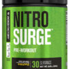 6895cebba9f38589fd34892f0ed2bf276d1d960894049965539a9.jpg Jacked Factory NITROSURGE Pre Workout Supplement - Energy Booster, Instant Strength Gains, Clear Focus, & Intense Pumps - NO Booster & Powerful Preworkout Energy Powder - 60 Servings, Blue Raspberry