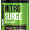 6895cec4412050c75ba6710e970774436a96d6e01ebf7a4e3b036.jpg Jacked Factory NITROSURGE Pre Workout Supplement - Energy Booster, Instant Strength Gains, Clear Focus, & Intense Pumps - NO Booster & Powerful Preworkout Energy Powder - 60 Servings, Blue Raspberry