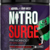 6895cee30d7e5213d216c60aa7bb9641a1404a8c89519b32334b6.jpg Jacked Factory NITROSURGE Pre Workout Supplement - Energy Booster, Instant Strength Gains, Clear Focus, & Intense Pumps - NO Booster & Powerful Preworkout Energy Powder - 60 Servings, Blue Raspberry