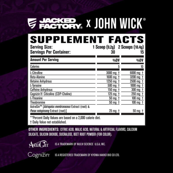 6895cee76d61197cef49bdb6b0140f1409736708fc54263022de9.jpg Jacked Factory NITROSURGE Pre Workout Supplement - Energy Booster, Instant Strength Gains, Clear Focus, & Intense Pumps - NO Booster & Powerful Preworkout Energy Powder - 60 Servings, Blue Raspberry