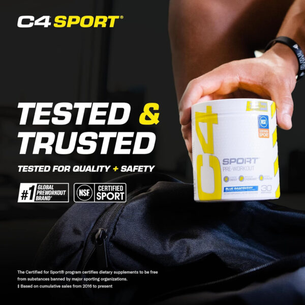 6895cf51e2aebf3be29af18130bf48fe57356e9fe61c62b6714a8.jpg Cellucor C4 Sport Pre Workout Powder Watermelon - Pre Workout Energy with Creatine + 135mg Caffeine and Beta-Alanine Performance Blend - NSF Certified for Sport 30 Servings