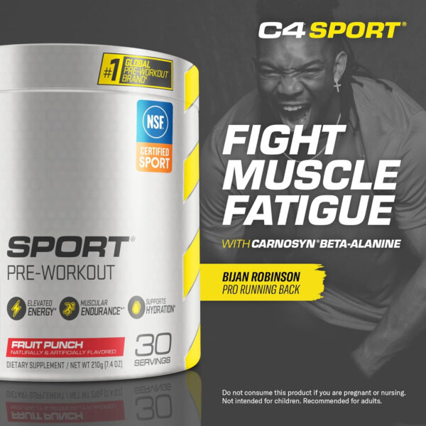 6895cf59457976d1c278deb9ff0765d26e0871be57c1a5494bdbe.jpg Cellucor C4 Sport Pre Workout Powder Watermelon - Pre Workout Energy with Creatine + 135mg Caffeine and Beta-Alanine Performance Blend - NSF Certified for Sport 30 Servings
