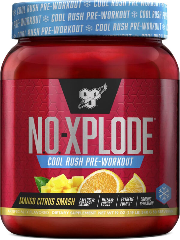 6895d0995bddc7de574fd40a0abad52d66776b02e480be4bf5805.jpg BSN N.O.-XPLODE Pre Workout Powder, Energy Supplement for Men and Women with Creatine and Beta-Alanine, Flavor: Fruit Punch, 30 Servings