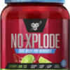 6895d0ccc3f0185a9e19943c0ee44cc25b46d11e7f45c05457f03.jpg BSN N.O.-XPLODE Pre Workout Powder, Energy Supplement for Men and Women with Creatine and Beta-Alanine, Flavor: Fruit Punch, 30 Servings