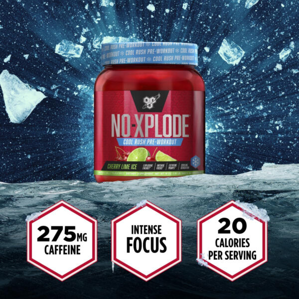 6895d0d06f6bf091d4fbc77f161296eb83cee54d22f80049af380.jpg BSN N.O.-XPLODE Pre Workout Powder, Energy Supplement for Men and Women with Creatine and Beta-Alanine, Flavor: Fruit Punch, 30 Servings