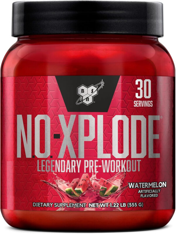 6895d0d510886e566d1938eb3327c5d120c5ba960546ca64f07b9.jpg BSN N.O.-XPLODE Pre Workout Powder, Energy Supplement for Men and Women with Creatine and Beta-Alanine, Flavor: Fruit Punch, 30 Servings