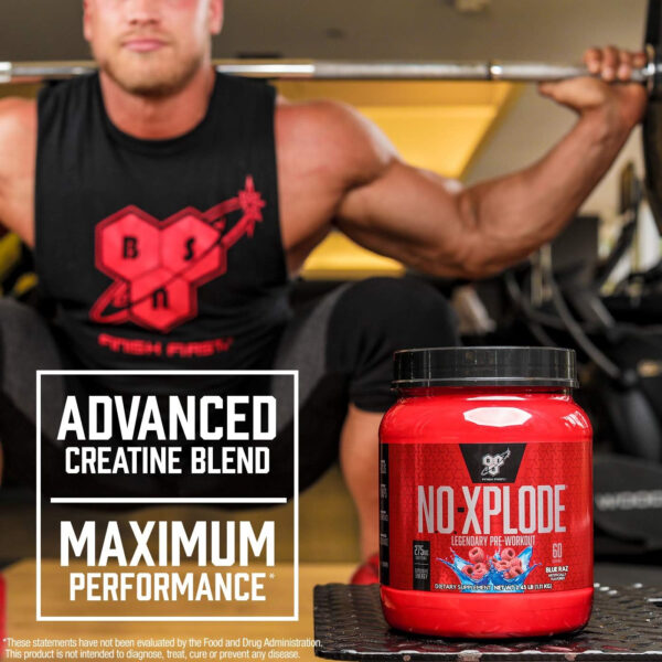 6895d0e4bcf15eec5ef34bc9f0e8caf53f08bdb68306a8cddad9e.jpg BSN N.O.-XPLODE Pre Workout Powder, Energy Supplement for Men and Women with Creatine and Beta-Alanine, Flavor: Fruit Punch, 30 Servings