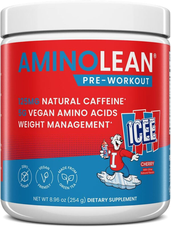 RSP NUTRITION AminoLean Pre Workout Powder, Amino Energy & Weight Management with Vegan BCAA Amino Acids, Natural Caffeine, Preworkout Boost for Men & Women, 30 Serv, Pink Lemonade…