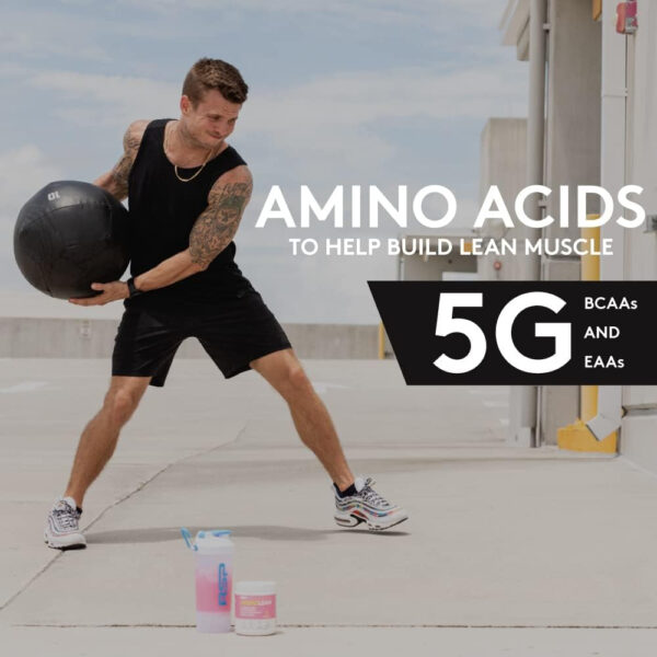 RSP NUTRITION AminoLean Pre Workout Powder, Amino Energy & Weight Management with Vegan BCAA Amino Acids, Natural Caffeine, Preworkout Boost for Men & Women, 30 Serv, Pink Lemonade…