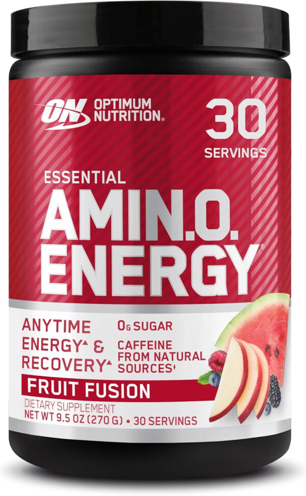 Optimum Nutrition Amino Energy - Pre Workout with Green Tea, BCAA, Amino Acids, Keto Friendly, Green Coffee Extract, Energy Powder - Watermelon, 30 Servings (Packaging May Vary)