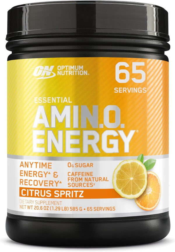 Optimum Nutrition Amino Energy - Pre Workout with Green Tea, BCAA, Amino Acids, Keto Friendly, Green Coffee Extract, Energy Powder - Watermelon, 30 Servings (Packaging May Vary)