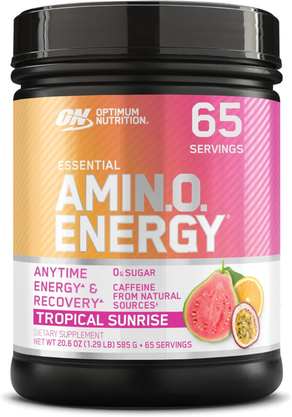 Optimum Nutrition Amino Energy - Pre Workout with Green Tea, BCAA, Amino Acids, Keto Friendly, Green Coffee Extract, Energy Powder - Watermelon, 30 Servings (Packaging May Vary)