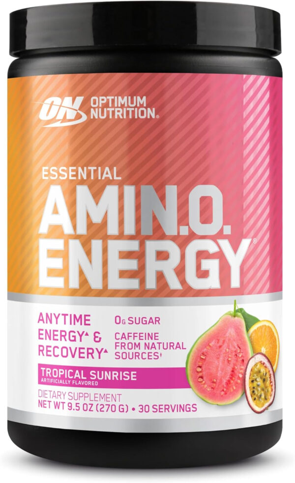 Optimum Nutrition Amino Energy - Pre Workout with Green Tea, BCAA, Amino Acids, Keto Friendly, Green Coffee Extract, Energy Powder - Watermelon, 30 Servings (Packaging May Vary)