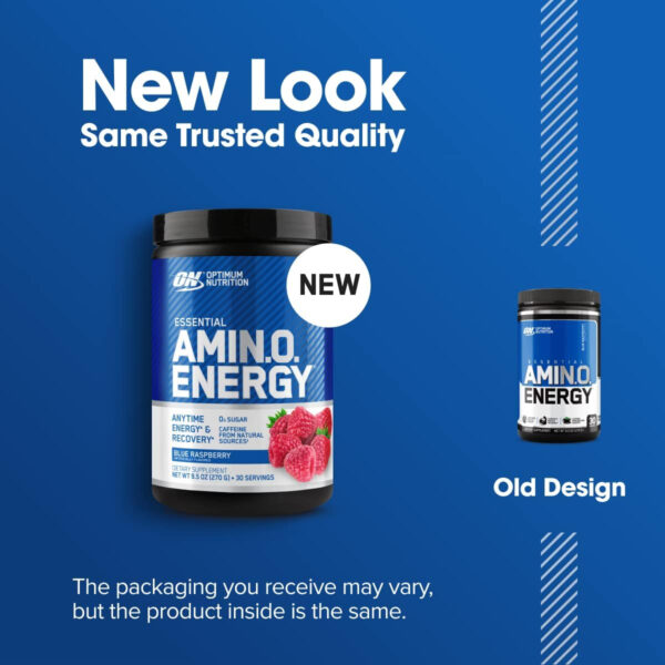 Optimum Nutrition Amino Energy - Pre Workout with Green Tea, BCAA, Amino Acids, Keto Friendly, Green Coffee Extract, Energy Powder - Watermelon, 30 Servings (Packaging May Vary)