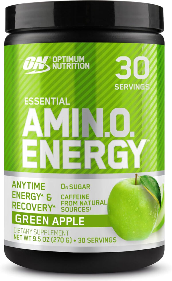 Optimum Nutrition Amino Energy - Pre Workout with Green Tea, BCAA, Amino Acids, Keto Friendly, Green Coffee Extract, Energy Powder - Watermelon, 30 Servings (Packaging May Vary)