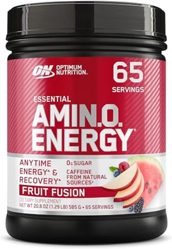 Optimum Nutrition Amino Energy - Pre Workout with Green Tea, BCAA, Amino Acids, Keto Friendly, Green Coffee Extract, Energy Powder - Watermelon, 30 Servings (Packaging May Vary)