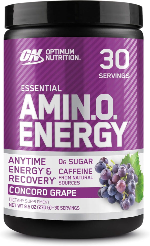Optimum Nutrition Amino Energy - Pre Workout with Green Tea, BCAA, Amino Acids, Keto Friendly, Green Coffee Extract, Energy Powder - Watermelon, 30 Servings (Packaging May Vary)